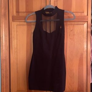 Black mini dress
